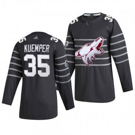 Arizona Coyotes Darcy Kuemper 35 Grijs Adidas 2020 NHL All-Star Authentic Shirt - Mannen